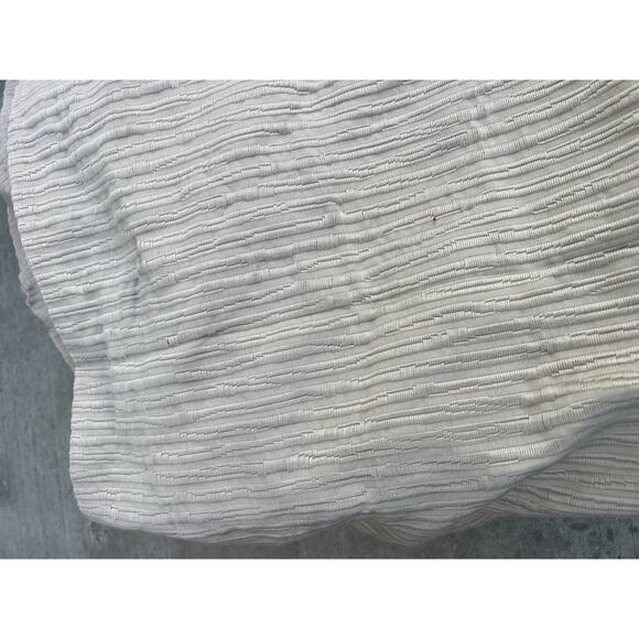 Retail $420 Hotel Collection Ikat Stripe King Duvet Cover Ivory Sand Tan Portuga - Picture 16 of 16